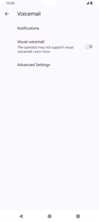 Press Advanced Settings.