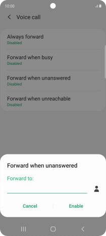 Key in +61414121121 and press Enable.