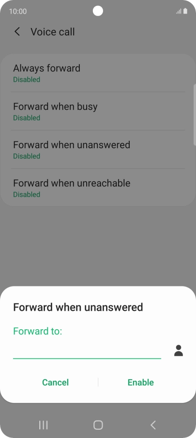 Key in +61414121121 and press Enable.