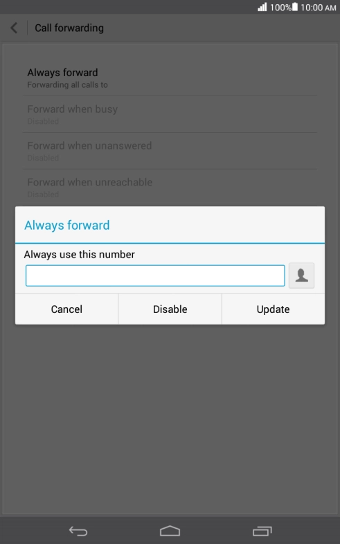 Press Disable.