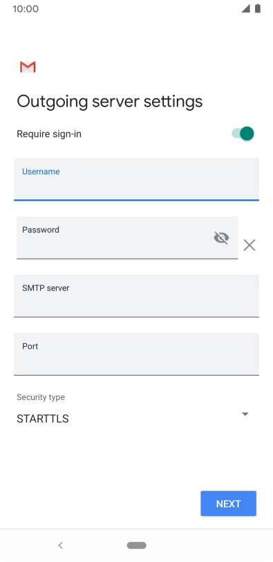 Press the field below 