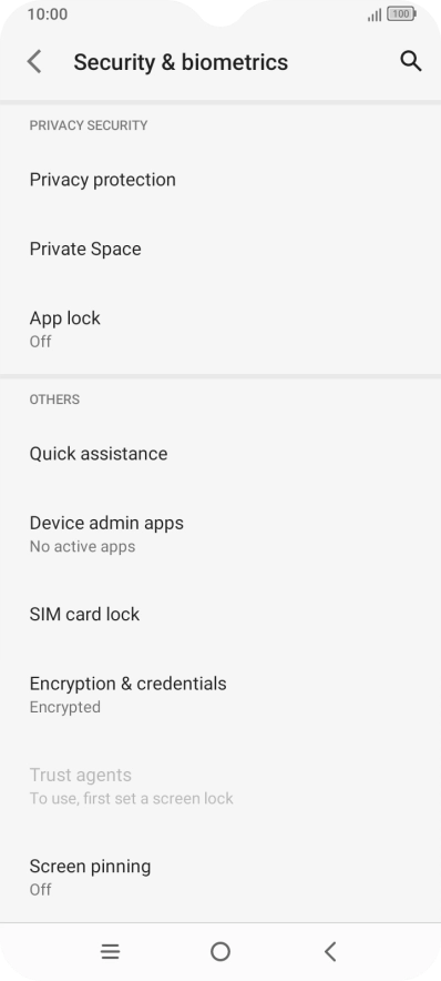 Press SIM card lock. Press SIM card lock.