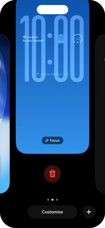 Press the delete icon.
