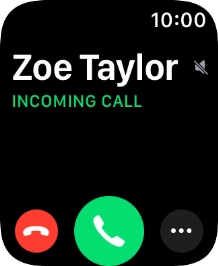 Press the Digital Crown when you get a call. Press the Digital Crown when you get a call.