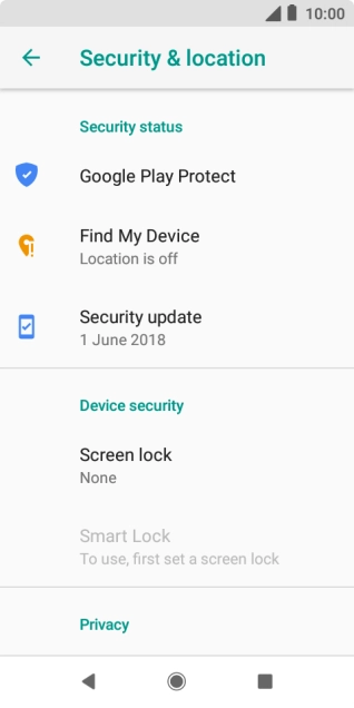 Press the Home key to return to the home screen.