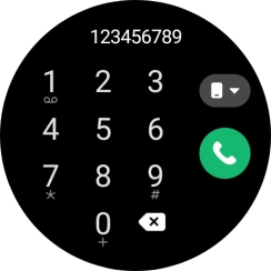Press the call icon. Press the call icon.