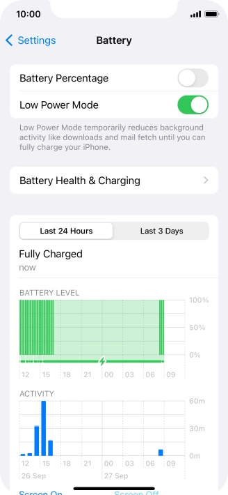 Slide your finger upwards starting from the bottom of the screen to return to the home screen.