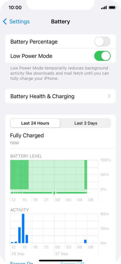 Slide your finger upwards starting from the bottom of the screen to return to the home screen.