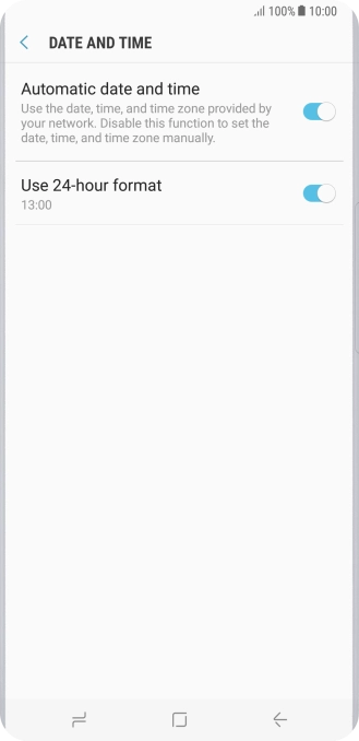 Press the Home key to return to the home screen.