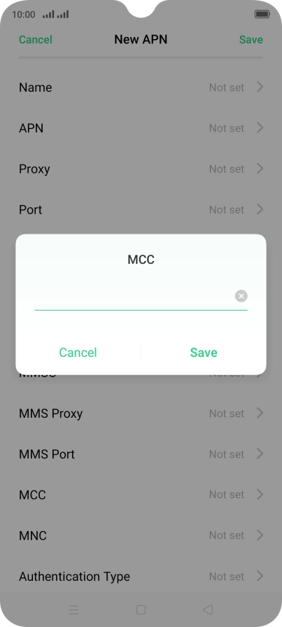 Key in 505 and press Save. Key in 505 and press Save.