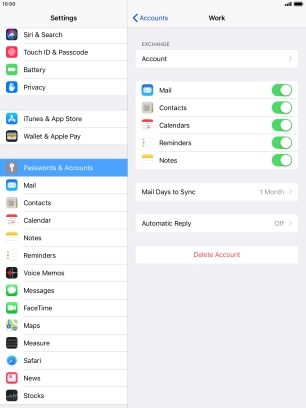 Press the Home key to return to the home screen.