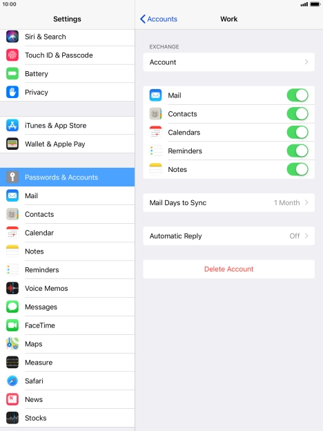 Press the Home key to return to the home screen.