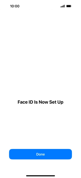 Press Done. If you haven't previously selected a phone lock code, key in a code of your own choice twice.