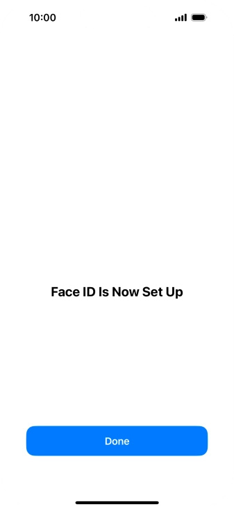 Press Done. If you haven't previously selected a phone lock code, key in a code of your own choice twice.