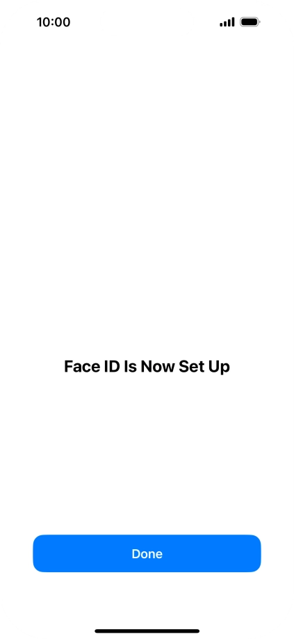 Press Done. If you haven't previously selected a phone lock code, key in a code of your own choice twice.