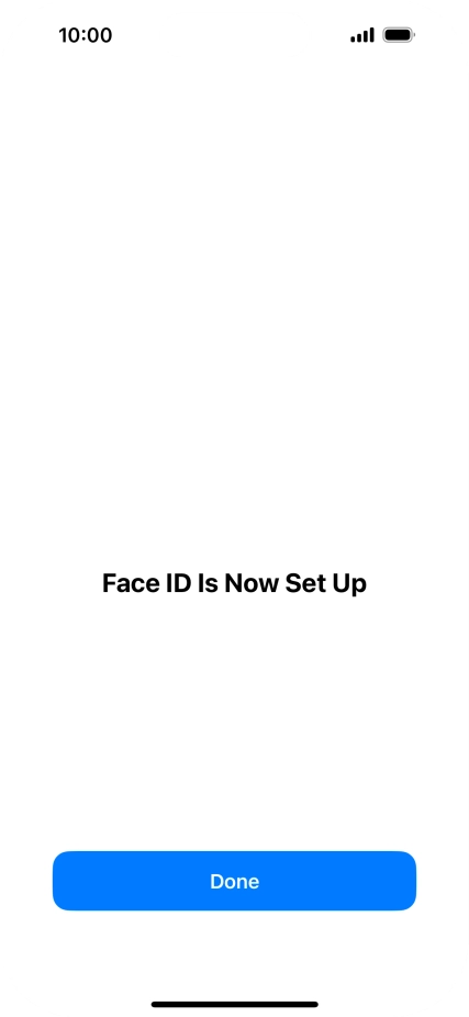 Press Done. If you haven't previously selected a phone lock code, key in a code of your own choice twice.