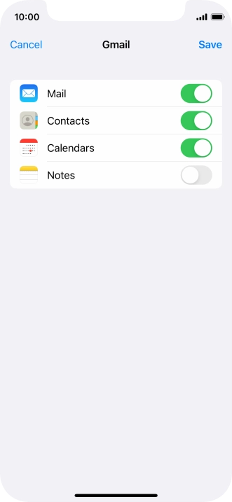 If this screen is displayed, you email account has been recognised and set up automatically. Follow the instructions on the screen to key in more information and finish setting up your phone.
