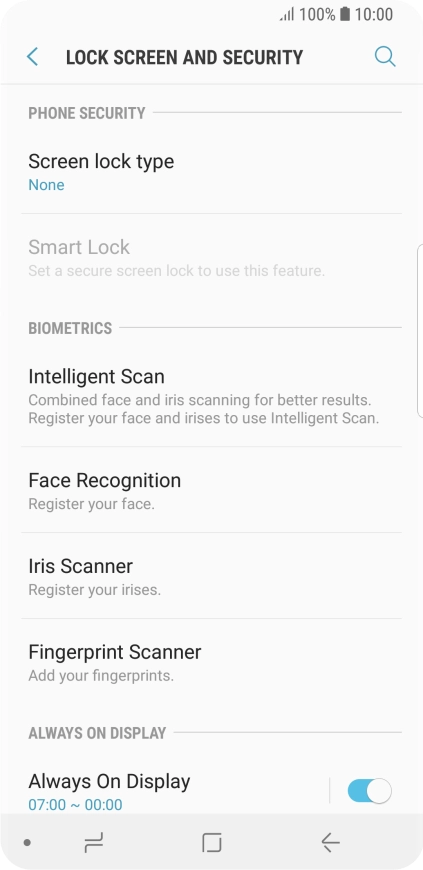 Press the Home key to return to the home screen.