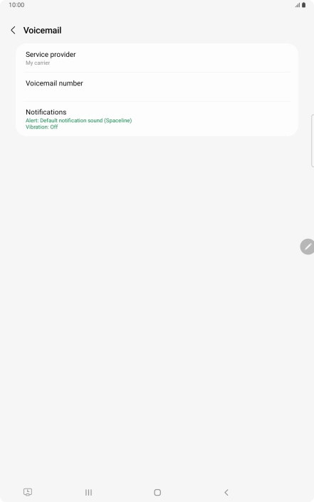 Press Voicemail number. Press Voicemail number.