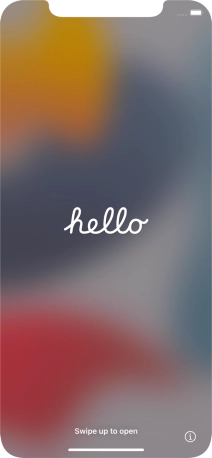 Slide your finger upwards starting from the bottom of the screen.