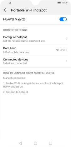 Press the Home key to return to the home screen.
