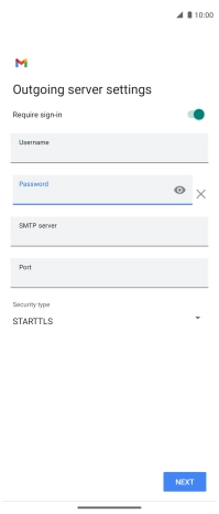 Press the field below 