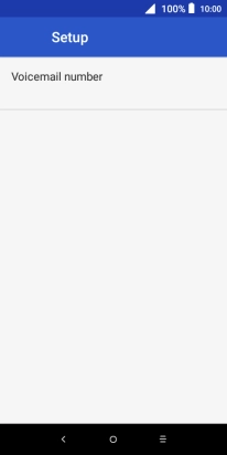 Press Voicemail number.