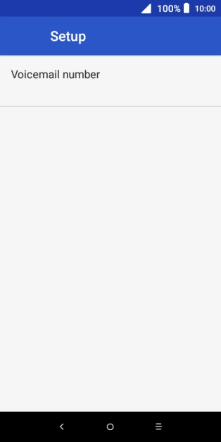 Press Voicemail number.