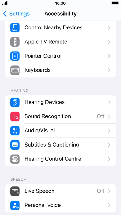 Press the required category below 