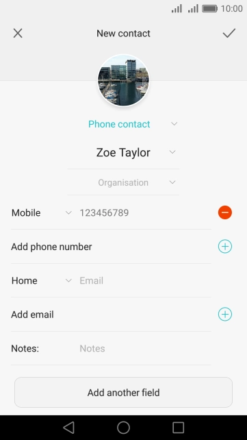 Press the drop down list next to the phone number.
