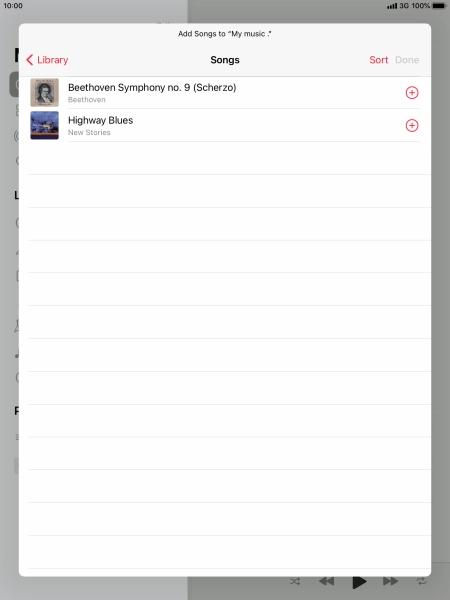 Go to the required category and press the required audio file.