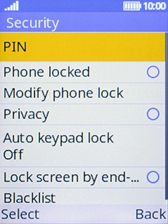 Select Phone locked.