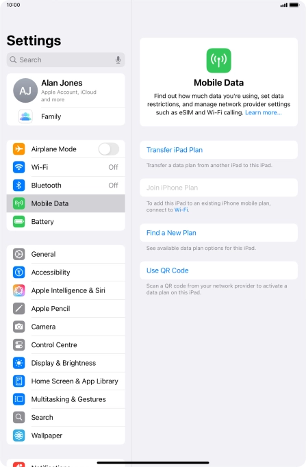 Press Use QR Code. Press Use QR Code.
