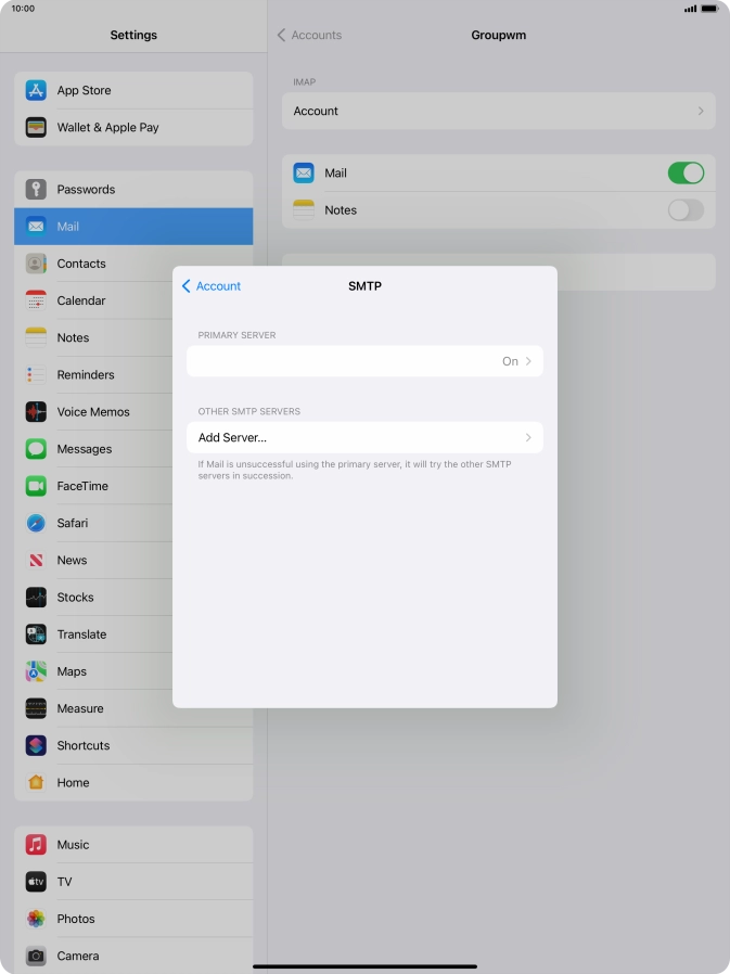 Press the field below 