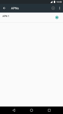Press the new data connection icon.