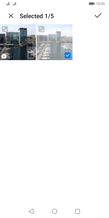 Press the confirm icon.