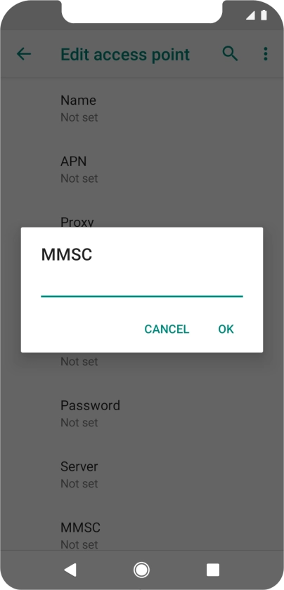 Key in http://pxt.vodafone.net.au/pxtsend and press OK.