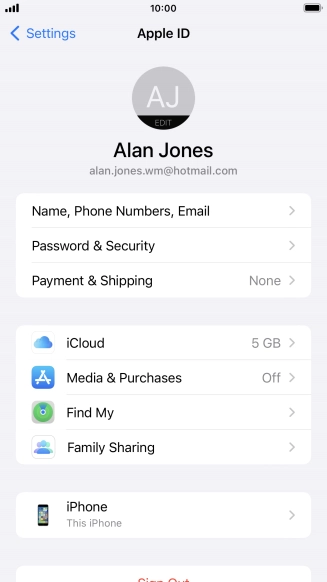 Press the Home key to return to the home screen.