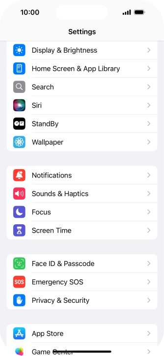 Press Display & Brightness.