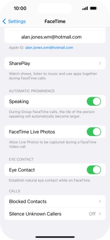 Press Blocked Contacts.