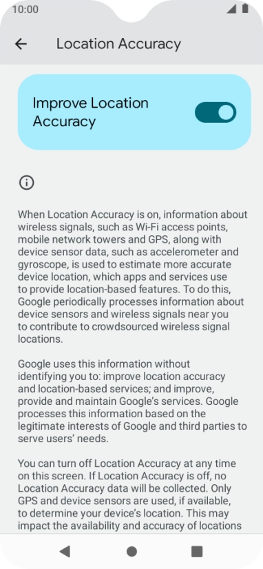 If you press the indicator next to 