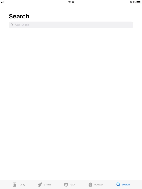 Press the search field.