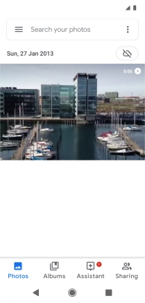 Press Albums and go to the required folder.