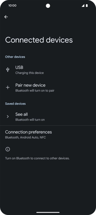 Press Pair new device.