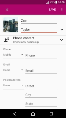 Press the address book drop down list.