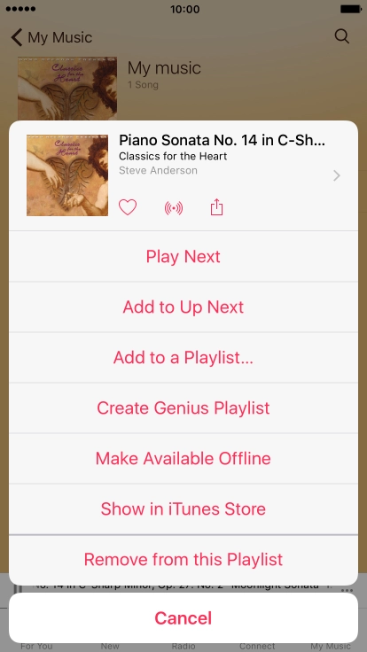 Press the share icon.