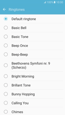 Press the required ring tones to hear them.