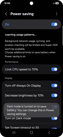 Press the Home key to return to the home screen.