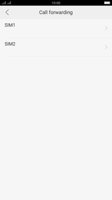 Press the required SIM.