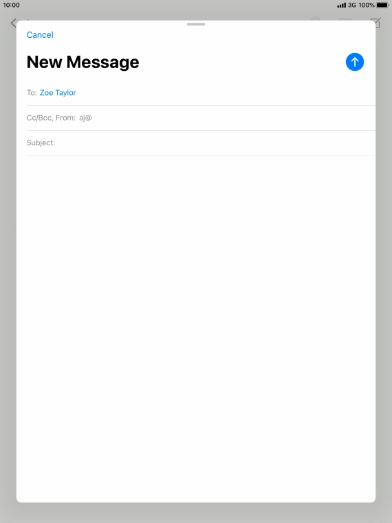 Press Subject: and key in the required subject. Press Subject: and key in the required subject.